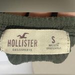 Hollister | Women's Olive Green Criss Cross Detail Short Sleeve Top | Small Photo 2