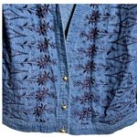 Vintage‎ Three Flaggs California Blue Embroidered Jacket Size M Photo 1