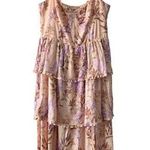 House of Harlow 1960 Margarita Pink Floral Print Bustier Corset Midi Dress M Photo 0
