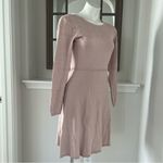 Julia Jordan Fit & Flare Knit Sweater Dress Long Sleeve Blush Size S New w/Tag Photo 5