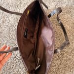 Vtg Tosca Blu Made Italy Leather Python Embossed Shoulder Shopping Bag Elegant Brown Photo 7