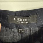 Stitch Fix Liverpool Kelsey Knit Pinstripe Trousers Navy Size 12/31 Petite Blue Photo 2