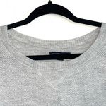 American Eagle Light Gray Waffle Knit Pullover Sweater Photo 1