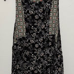 Umgee  Chloe, black white and green floral print tank top Photo 0