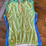 YMX sleeveless cycle shirt dragon graphic full‎ zip size S Photo 0