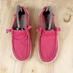 Hey Dude  Wendy Canvas Slip On Loafer Shoes Coral Red Womens Size 7 Photo 3