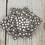 Vintage Unsigned Pave Silver tone Star Brooch Photo 11