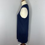Naadam Navy Blue Silk Cashmere Mini Sleeveless Shift Dress‎ Medium M Photo 1