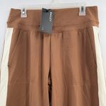 Bailey 44 wide leg pull on pants brown with cream side stripe size Large NWT Photo 1