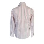 Pendleton Petite 4 red white blue striped long sleeve collared button down shirt Photo 4