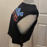 AC/DC Women’s Graphic Crop Tank Top w/ Raw Cut Off Sleeves NWT Sz Lg Cotton Rock Photo 2