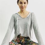 Anthropologie  Drew Scoop Neck Heather Grey Hoodie Medium Photo 0