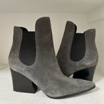 Kendall + Kylie  Gray Suede Ankle Booties Photo 1