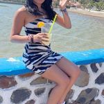 Windsor  Feeling Amazing Strapless Tie-Dye Mini Dress Photo 1