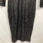 Candie's  Juniors L Black Lace Midi Bodycon Dress Witchy Whimsigoth Dark Romantic Photo 10