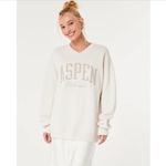 Hollister  Aspen Colorado Soft Oversized V Neck Sweatshirt Size S Photo 7