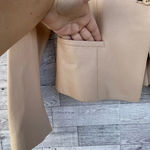 Max Mara leather jacket ruffle collar size 4 Photo 2