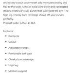 Cupshe Cross The Line Bunny Tie Cutout Cheeky One Piece Swimsuit Photo 5