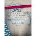 Lotus Soma Womens Sleeveless Striped Top Size 0 Blue & White Cotton Blend Photo 2