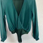 Lovers + Friends  Green Layla Bodysuit Size XXS Photo 2