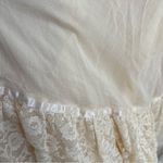 Vintage Boho Fairytale Prairie Ruffle Lace Sweetheart Neckline Maxi Dress White Photo 14