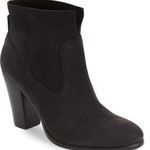 Vince Camuto ‘Feina' Bootie Heeled Ankle Boots Black Suede Womens Size 7.5 Photo 0
