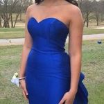 Blush Prom Strapless White Formal Dress Photo 0