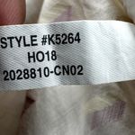 J.Crew Point Sur Metallic Popover Blouse Top V Neck Lace Trim Boho White Small Photo 4