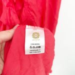 ELF Bali Made By Hand Carmen‎ Red Ruffle Wrap Vacation Party Maxi Dress Size S Photo 6