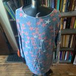 LuLaRoe Americana scoop neck stars 3x flowy long sleeve tee Photo 1