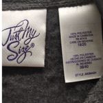 Just My Size  Women's Plus 18/20 Gray Fleece Full Zip-Up Sleeveless Pockets Vest Photo 3