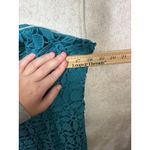 Petal + Pup Candice Strapless Lace‎ Midi Dress Party Cocktail Teal Blue Size 14 Photo 4