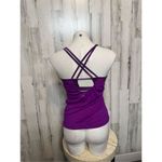 Athleta  purple active top with sports bra Photo 4