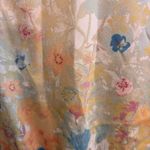 Current Air  womens satin floral ruffle pullover sweatshirt white S Photo 2