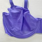 Aerie New  SMOOTHEZ Mesh Unlined Underwire Balconette Bra Purple Size 34DDD Photo 3