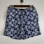 The North Face Blue Floral Shorts Size Medium Photo 0