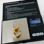 Sterling Silver , gold overlay leopard print earrings Photo 5