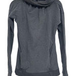 Lululemon Grey Funnel Neck Long Sleeve Hoodie Sweatshirt Women 2 Casual Athletic Photo 0