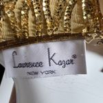 Laurence Kazar Vintage Lawrence Kazar silk Gold Sequin Women's Top Large (8) Photo 6