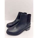 Clarks  Booties Size 9US Black Leather Pull On Block Heel Maye Palm Ankle Boots Photo 1