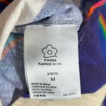 Farm Rio  Anthropologie Linen Blend Rope Tassel Boho Blouse Top Medium Tropical Photo 6