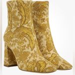 Sam Edelman Womens Codie Block-Heel Booties 7 M Turmeric Paisley Corduroy - NWOB Photo 1