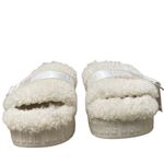 UGG  Fluffita slide on off-white Sherpa sheepskin slippers womens 9 lug sole Photo 6