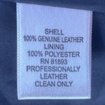 Denim‎ And Co Womens Jacket Size Small Genuine Leather Quilted Business Career Black Photo 8