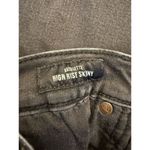 Lucky Brand Women's Bridgette High Rise Skinny Ankle Jeans Black Size 6 Raw Hem Photo 6