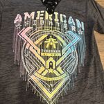 American Fighter Dellroy Neo Tetris V-Neck Tee – Women’s Medium – Lace-up Photo 2