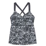 Kona Sol NEW  Gray Snake Print Tankini Swimsuit Top size XS Photo 2