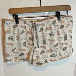 secret treasures Pink and White cat print Pajama Shorts Photo 0