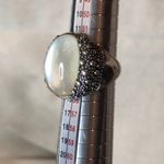 MICHAEL DAWKINS Starry Night Sterling Silver Mother of Pearl Doublet Ring 6 Photo 11