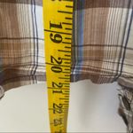 Lucy Paris  Blouse Embroidered Eagle Plaid Button Cotton Pleated Size Small Photo 7